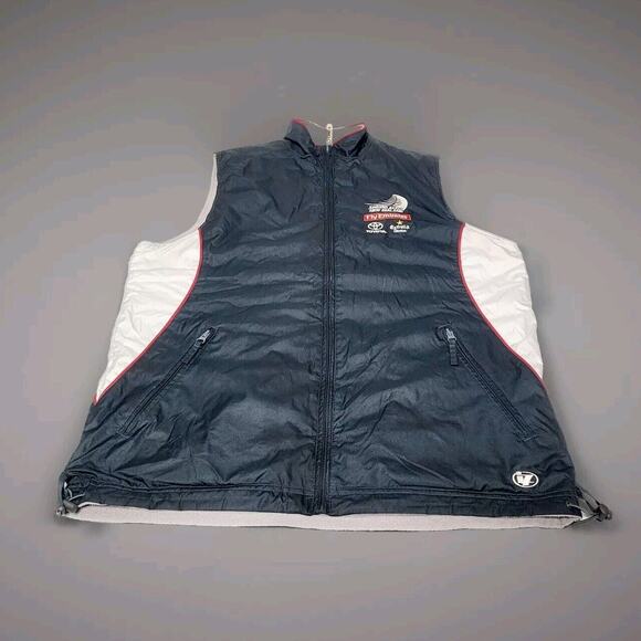 Team New Zealand Yacht Racing Reversible Full Zip Nylon Fleece Vest sz Medium - Picture 1 of 10